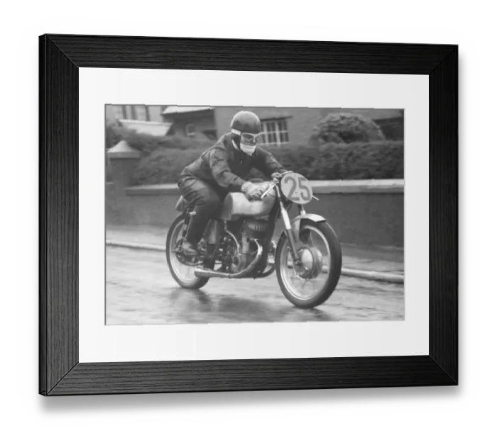 Framed Print : Frank Burman (EMC) 1955 Lightweight TT Framed Print : Frank Burman (EMC) 1955 Lightweight TT