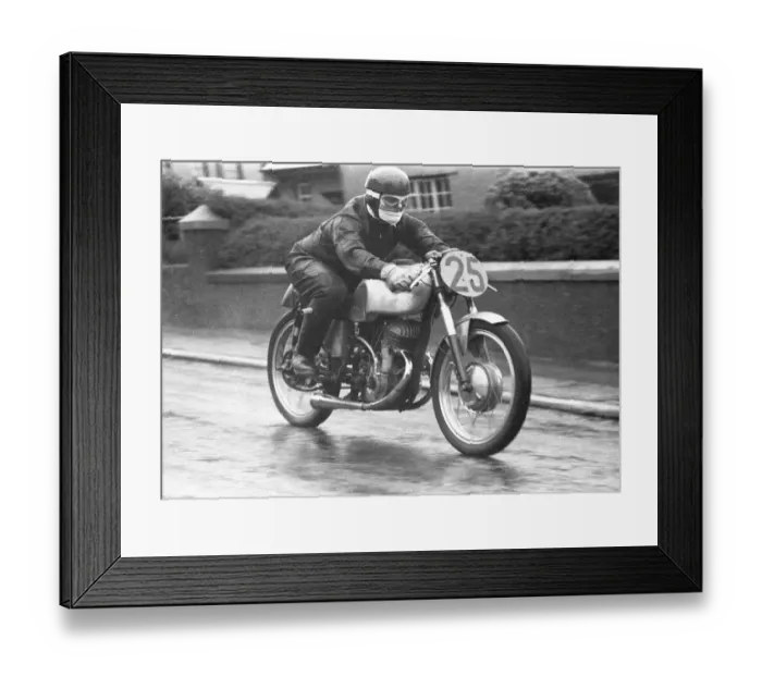 Framed Print : Frank Burman (EMC Puch) 1955 Lightweight TT Framed Print : Frank Burman (EMC Puch) 1955 Lightweight TT