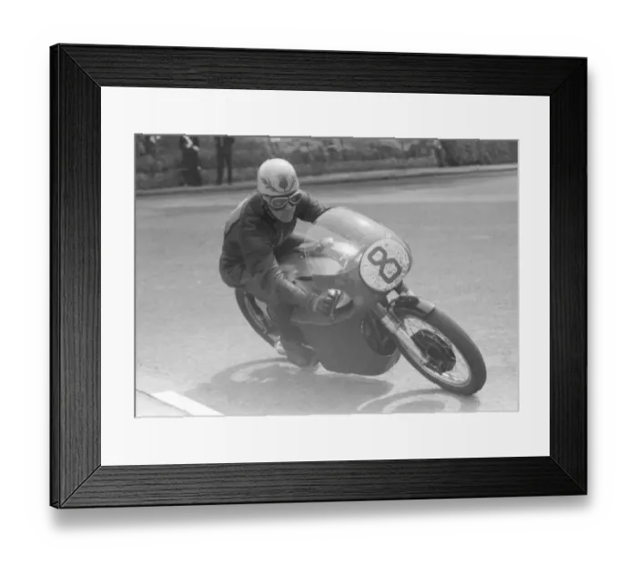 Framed Print : Jimmy Buchan (Norton) 1958 Junior TT