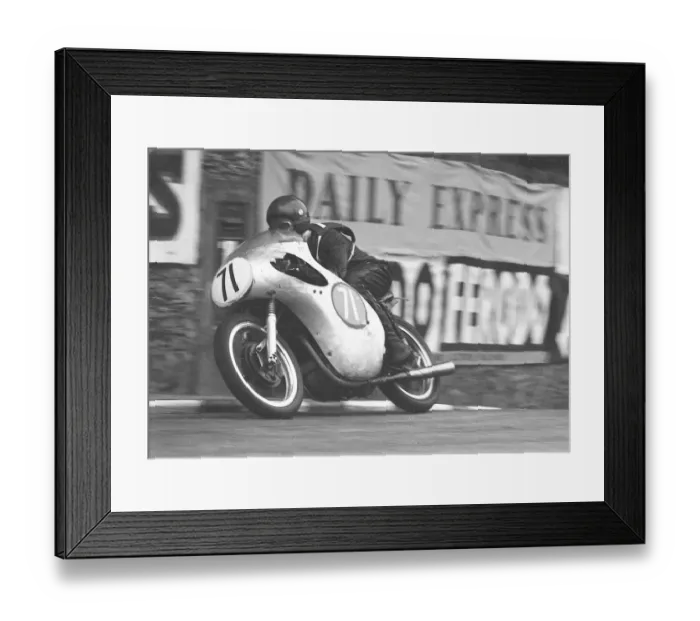Framed Print : Horst Burkhardt (NSU) 1961 Lightweight TT Framed Print : Horst Burkhardt (NSU) 1961 Lightweight TT
