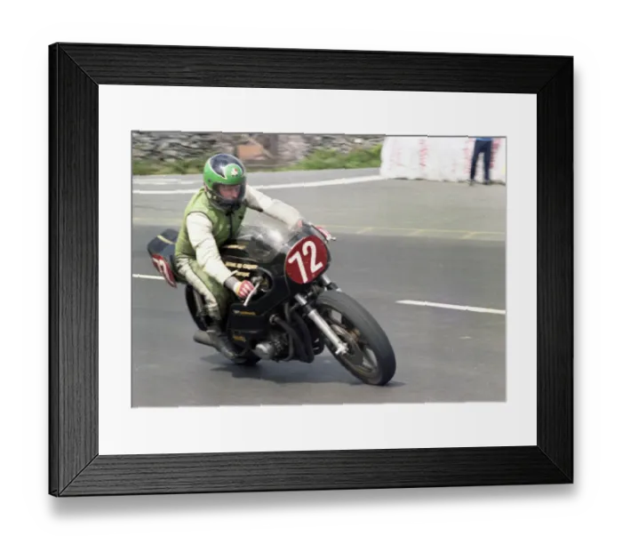 Framed Print : Norman Burgess (Kawasaki) 1983 Formula One TT Framed Print : Norman Burgess (Kawasaki) 1983 Formula One TT