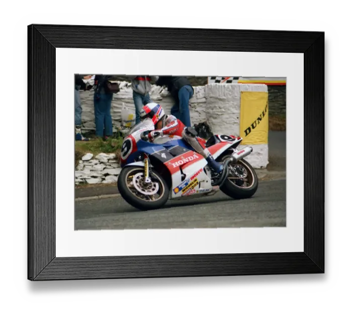 Framed Print : Roger Burnett (Honda) 1988 Formula One TT Framed Print : Roger Burnett (Honda) 1988 Formula One TT