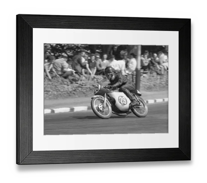 Framed Print : Jack Bullock (Bultaco); 1962 Ultra Lightweight TT