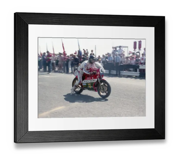 Framed Print : Roger Burnett (Cagiva) 1984 Formula One TT Framed Print : Roger Burnett (Cagiva) 1984 Formula One TT