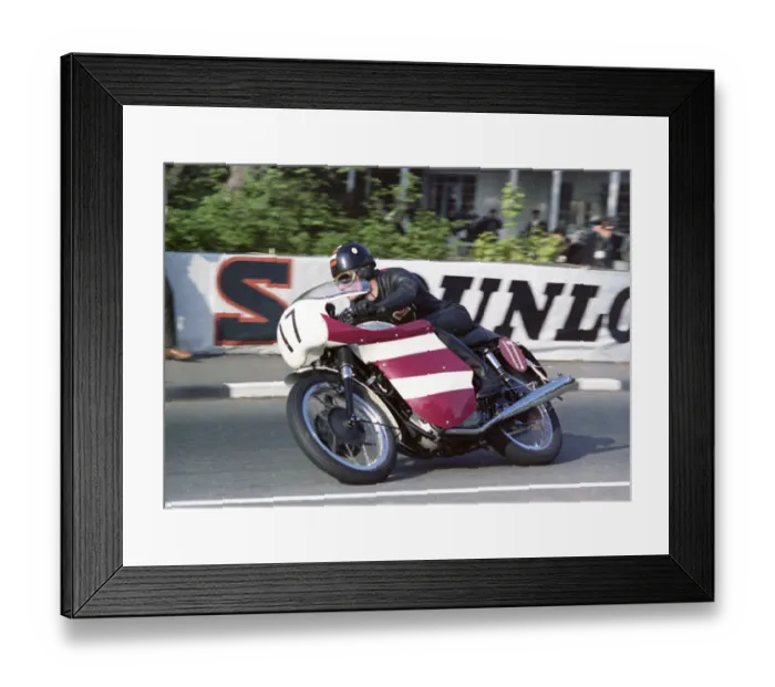 Framed Print : Peter Butler (Triumph) 1967 750cc Production TT Framed Print : Peter Butler (Triumph) 1967 750cc Production TT