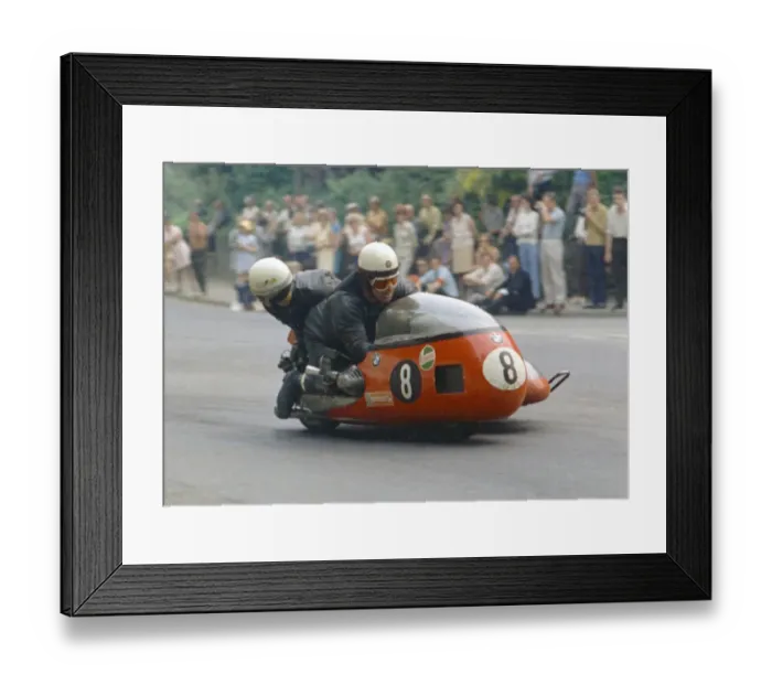 Framed Print : Heinz Luthringhauser & Jurgen Cusnik (BMW) 1970 500 Sidecar TT Framed Print : Heinz Luthringhauser & Jurgen Cusnik (BMW) 1970 500 Sidecar TT