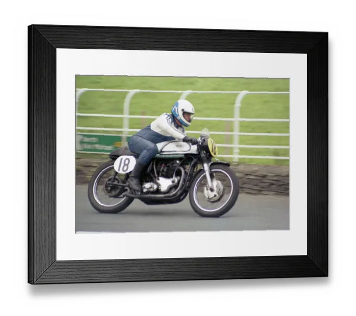 Framed Print : Richard Johnson (Norton) 1988 TT Parade Lap Framed Print : Richard Johnson (Norton) 1988 TT Parade Lap