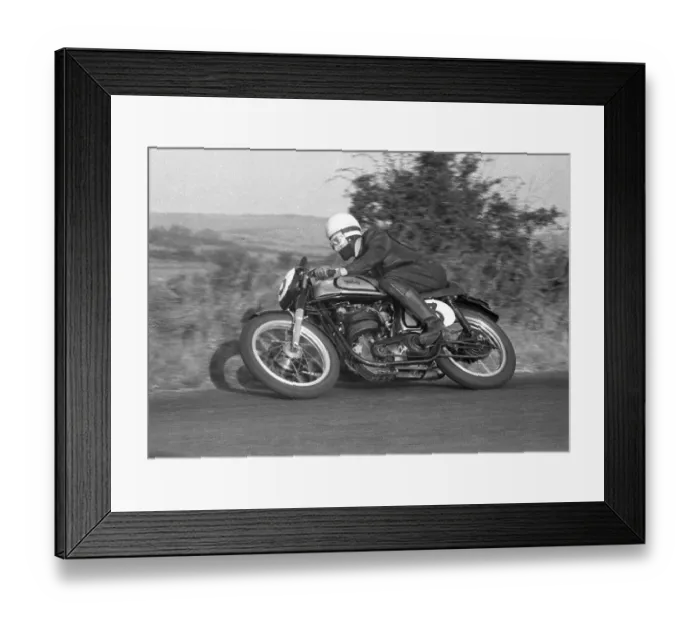 Framed Print : John Hartle (Norton) 1955 Junior Ulster Grand Prix Framed Print : John Hartle (Norton) 1955 Junior Ulster Grand Prix