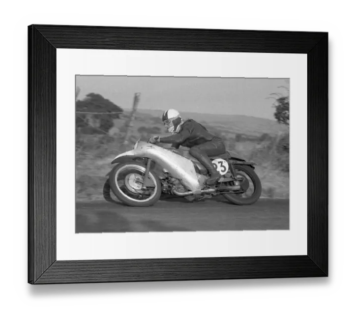 Framed Print : Cecil Sandford (Guzzi) 1955 Junior Ulster Grand Prix Framed Print : Cecil Sandford (Guzzi) 1955 Junior Ulster Grand Prix