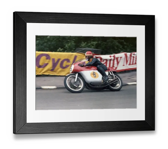 Framed Print : Giacomo Agostini (MV) 1965 Senior TT