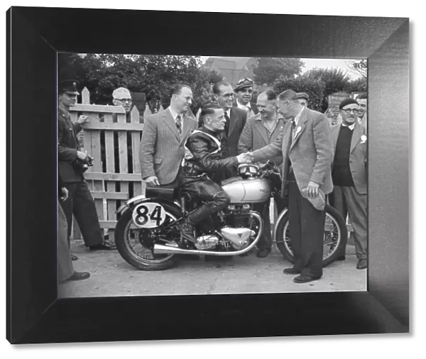 Don Crossley (Triumph) 1948 Senior Manx Grand Prix