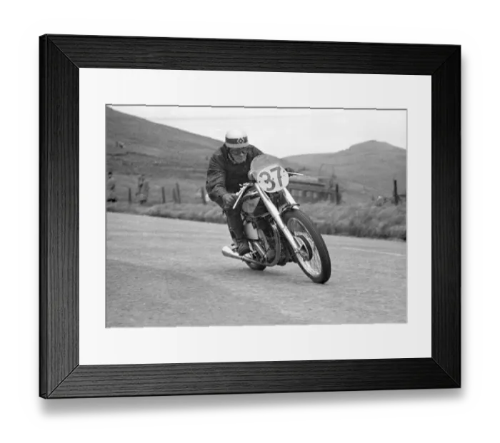Framed Print : Edward Goodwin (Norton) 1949 Senior Manx Grand Prix Framed Print : Edward Goodwin (Norton) 1949 Senior Manx Grand Prix