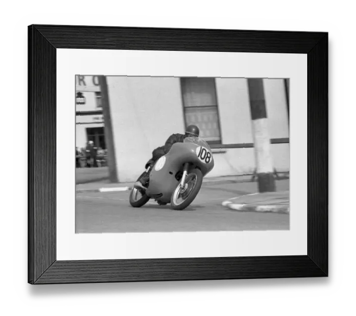 Framed Print : Selwyn Griffiths (AJS) 1963 Junior Manx Grand Prix Framed Print : Selwyn Griffiths (AJS) 1963 Junior Manx Grand Prix