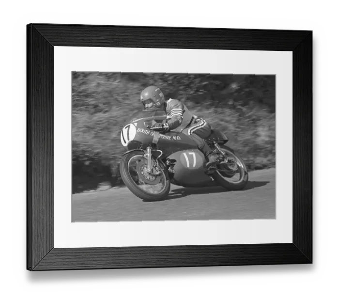 Framed Print : Chris Griffiths (Aermacchi) 1979 Junior Manx Grand Prix