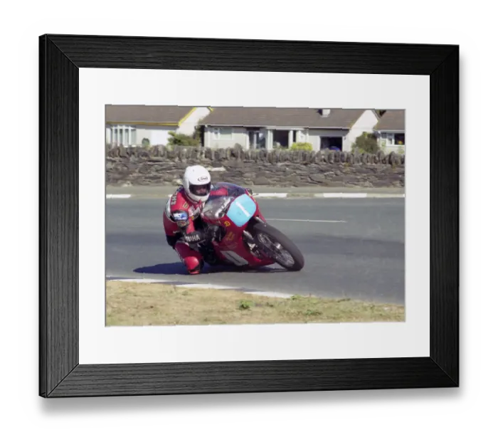 Framed Print : Jason Griffiths (Honda) 2003 Junior Classic Manx Grand Prix