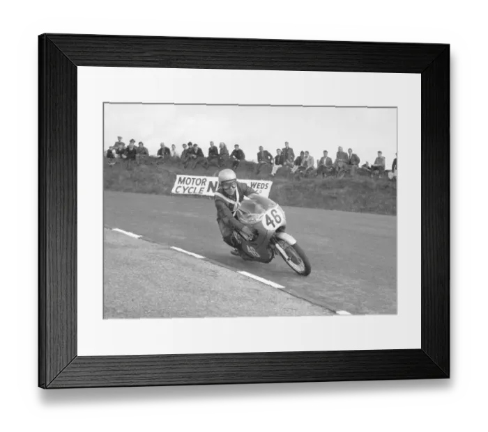 Framed Print : Ron Pladdys (Honda) 1965 Lightweight Manx Grand Prix Framed Print : Ron Pladdys (Honda) 1965 Lightweight Manx Grand Prix
