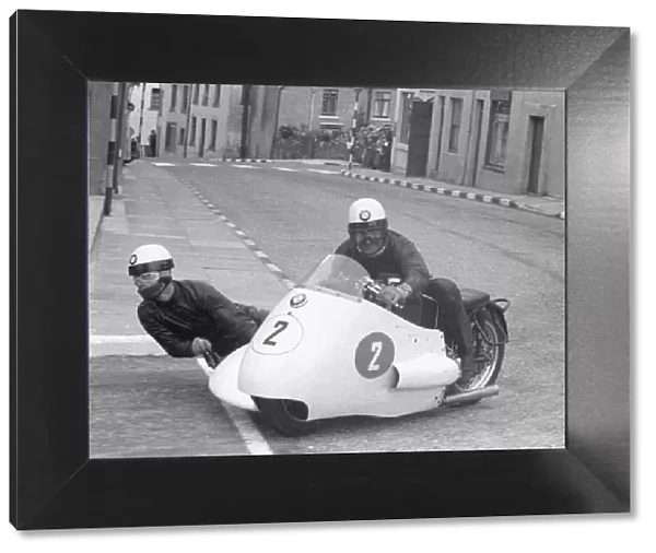 Fritz Hillebrand & Manfred Grunwald (BMW) 1956 Sidecar TT