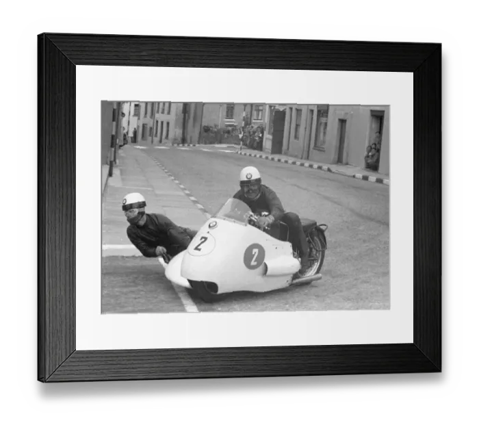 Framed Print : Fritz Hillebrand & Manfred Grunwald (BMW) 1956 Sidecar TT Framed Print : Fritz Hillebrand & Manfred Grunwald (BMW) 1956 Sidecar TT