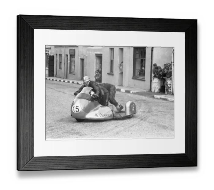 Framed Print : Pip Harris & G Holder (Norton) 1954 Sidecar TT Framed Print : Pip Harris & G Holder (Norton) 1954 Sidecar TT