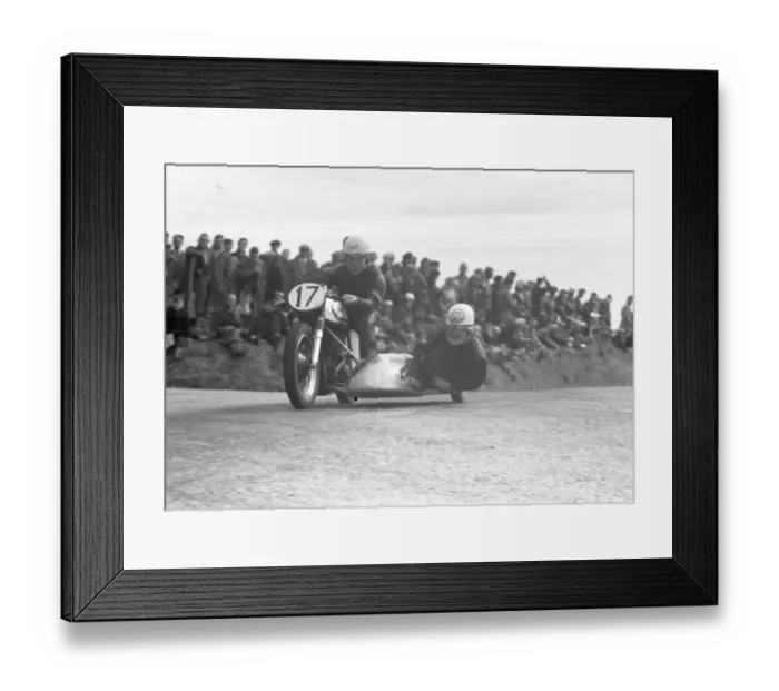 Framed Print : Jack Rowlands & D C Alcock (Norton) 1957 Sidecar TT Framed Print : Jack Rowlands & D C Alcock (Norton) 1957 Sidecar TT