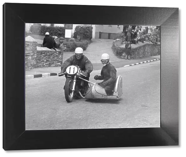 Peter Woollett & Maurice Candy (Norton) 1956 Sidecar TT