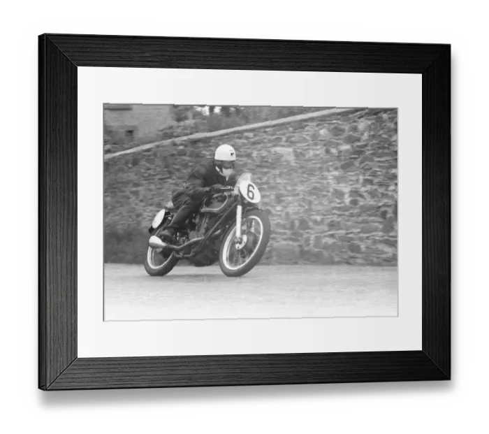 Framed Print : Stan Cameron (AJS) 1957 Junior TT Framed Print : Stan Cameron (AJS) 1957 Junior TT