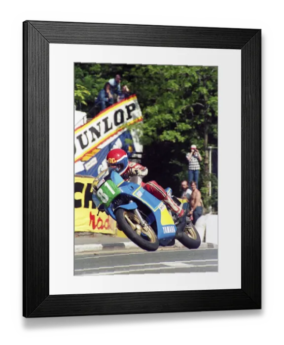Framed Print : Graham Cannell (Yamaha) 1987 250cc Production TT