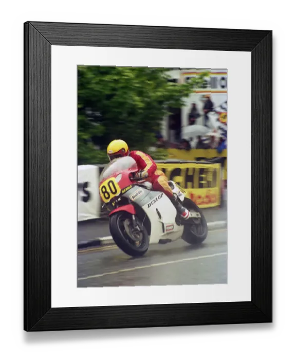 Framed Print : John Caffrey (Yamaha) 1987 Senior TT Framed Print : John Caffrey (Yamaha) 1987 Senior TT