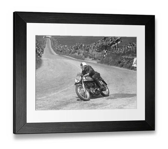 Framed Print : W J Sparky Campbell (Norton) 1953 Junior TT Framed Print : W J Sparky Campbell (Norton) 1953 Junior TT