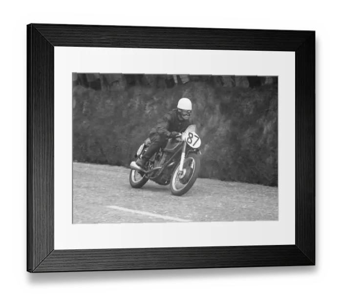 Framed Print : Stan Cameron (AJS) 1956 Senior TT Framed Print : Stan Cameron (AJS) 1956 Senior TT