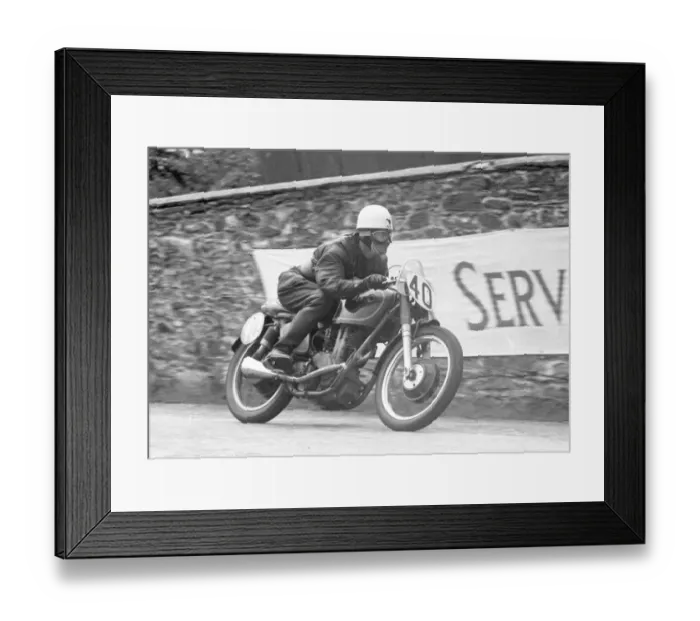 Framed Print : Stan Cameron (AJS) 1956 Junior TT Framed Print : Stan Cameron (AJS) 1956 Junior TT
