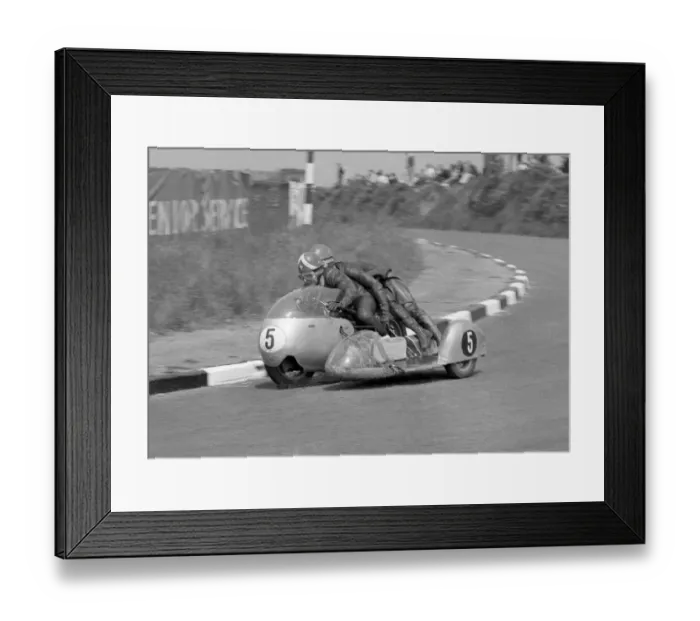 Framed Print : Florian Camathias & Horst Burkhardt (BMW) 1962 Sidecar TT Framed Print : Florian Camathias & Horst Burkhardt (BMW) 1962 Sidecar TT