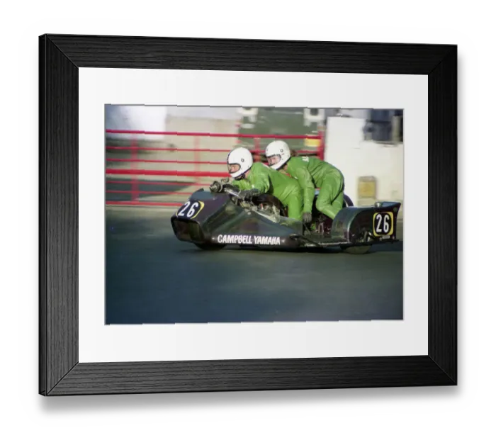 Framed Print : Alex Campbell & Russell Campbell (Yamaha) 1976 500 Sidecar TT Framed Print : Alex Campbell & Russell Campbell (Yamaha) 1976 500 Sidecar TT