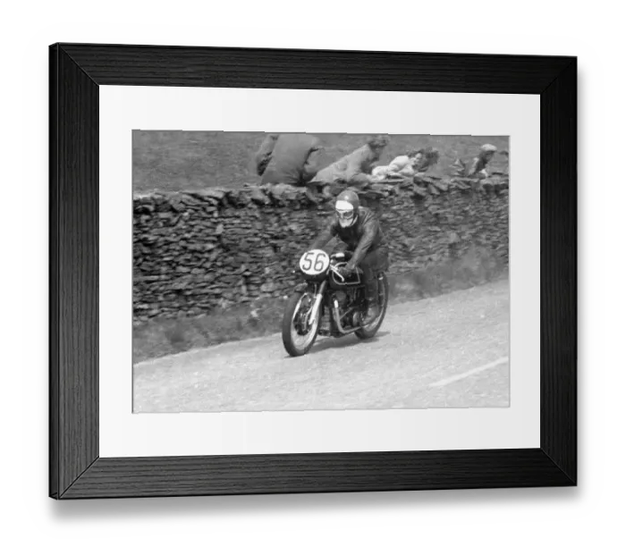 Framed Print : Louis Carr (Matchless) 1956 Senior TT Framed Print : Louis Carr (Matchless) 1956 Senior TT