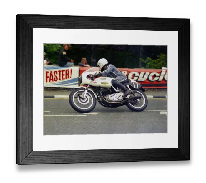 Framed Print : Dave Cartwright (Norton) 1977 Formula Two TT Framed Print : Dave Cartwright (Norton) 1977 Formula Two TT