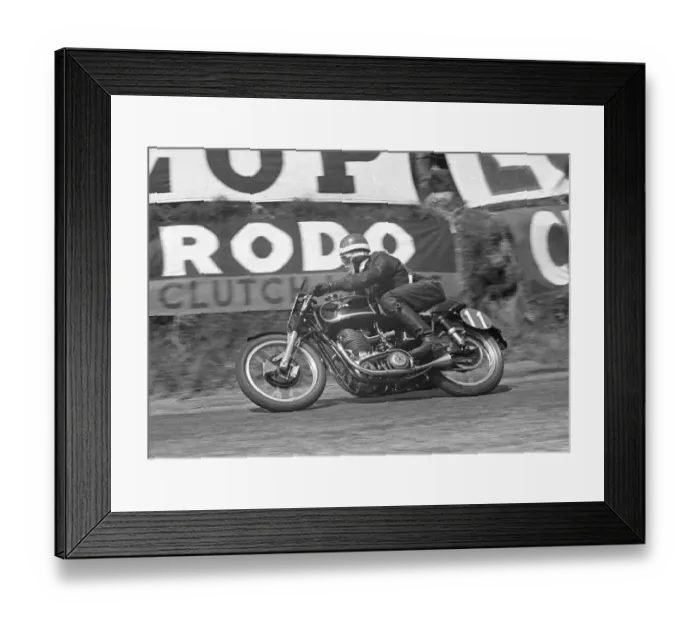 Framed Print : Phil Carter (Matchless) 1953 Senior TT Framed Print : Phil Carter (Matchless) 1953 Senior TT