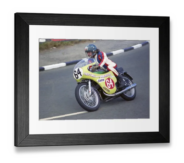 Framed Print : Larry Carter (Benelli) 1974 Production TT Framed Print : Larry Carter (Benelli) 1974 Production TT
