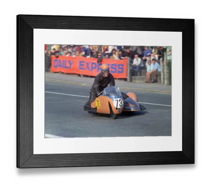 Framed Print : Campbell Smith & B Steele (BSA) 1969 750 Sidecar TT Framed Print : Campbell Smith & B Steele (BSA) 1969 750 Sidecar TT