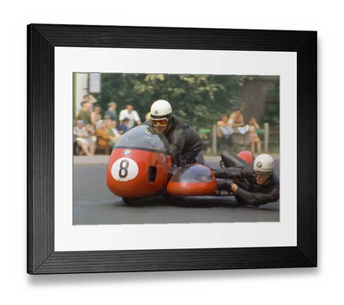 Framed Print : Heinz Luthringhauser & Jurgen Cusnik (BMW) 1970 500 Sidecar TT Framed Print : Heinz Luthringhauser & Jurgen Cusnik (BMW) 1970 500 Sidecar TT
