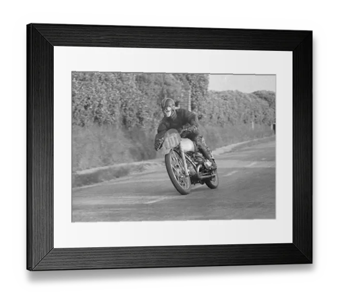 Framed Print : Maurice Chefneux (Douglas) 1950 Junior Clubman TT