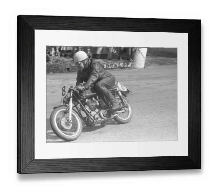 Framed Print : Edward Chapman (Velocette) 1957 Lightweight TT
