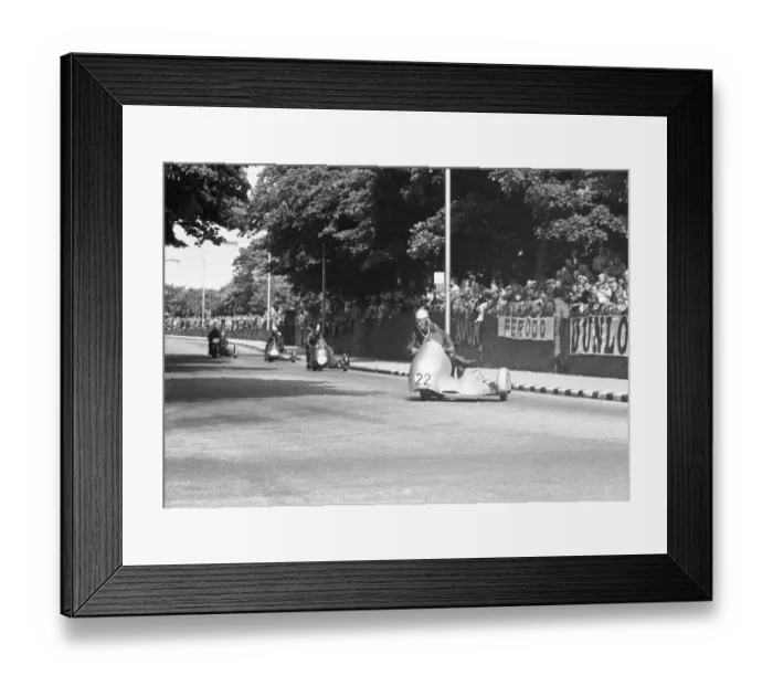 Framed Print : Reg Cheney & J Gibbins (Norton) 1959 Sidecar TT Framed Print : Reg Cheney & J Gibbins (Norton) 1959 Sidecar TT