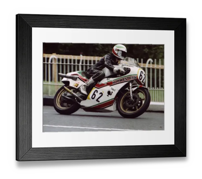 Framed Print : Barry Woodland (Suzuki) 1980 Classic TT Framed Print : Barry Woodland (Suzuki) 1980 Classic TT