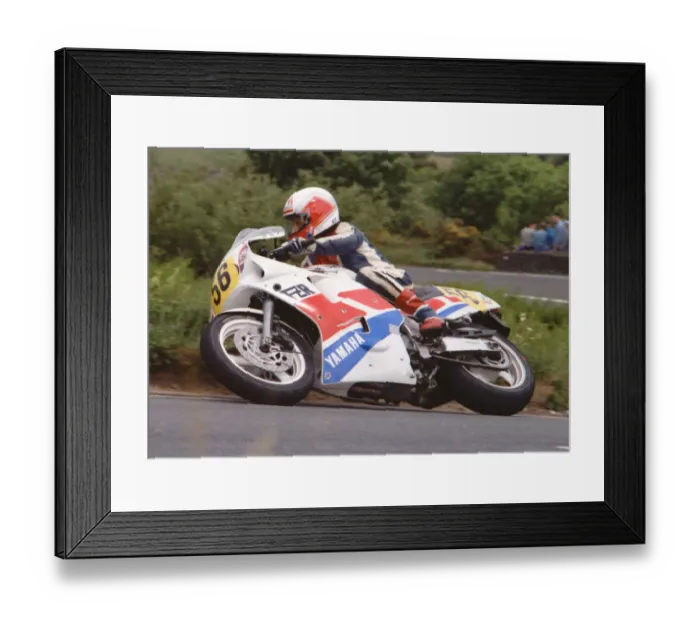 Framed Print : Derek Chatterton (Yamaha) 1989 Senior TT Framed Print : Derek Chatterton (Yamaha) 1989 Senior TT
