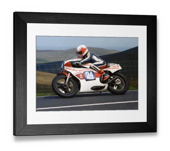 Framed Print : Derek Chatterton (Yamaha) 1989 Junior TT Framed Print : Derek Chatterton (Yamaha) 1989 Junior TT