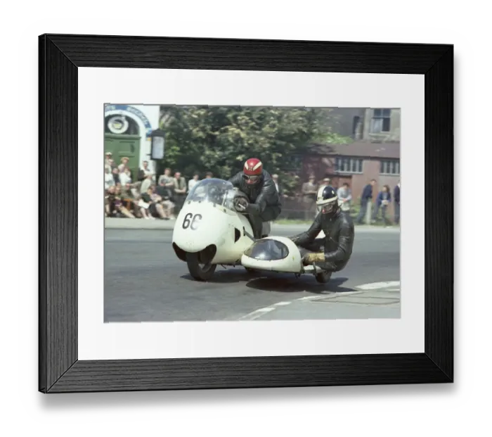 Framed Print : Terry Layton & Fred Chambers (BSA) 1967 Sidecar TT Framed Print : Terry Layton & Fred Chambers (BSA) 1967 Sidecar TT