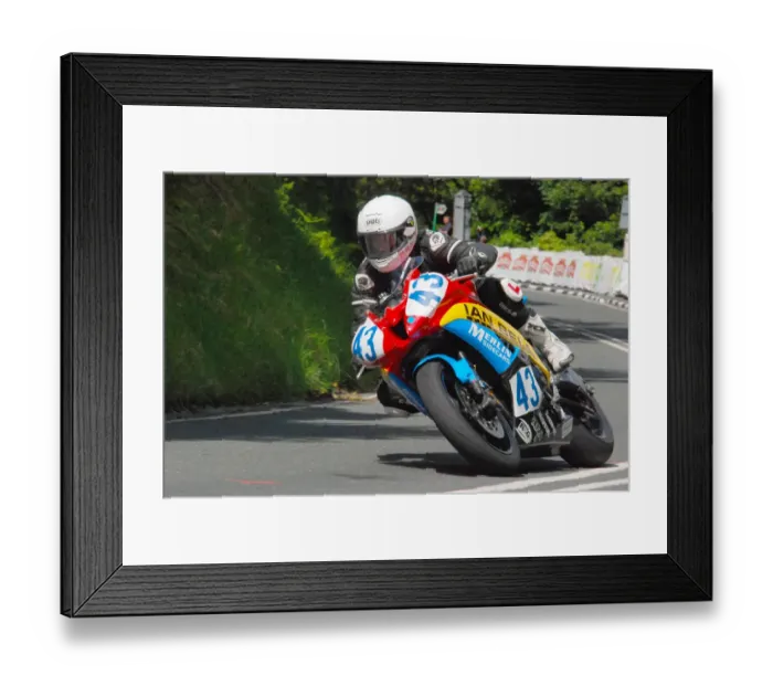 Framed Print : Dean Harrison (Yamaha) 2011 Supersport TT Framed Print : Dean Harrison (Yamaha) 2011 Supersport TT