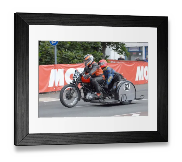 Framed Print : Roy Hanks & ? (Ariel) 2011 TT Parade Lap Framed Print : Roy Hanks & ? (Ariel) 2011 TT Parade Lap