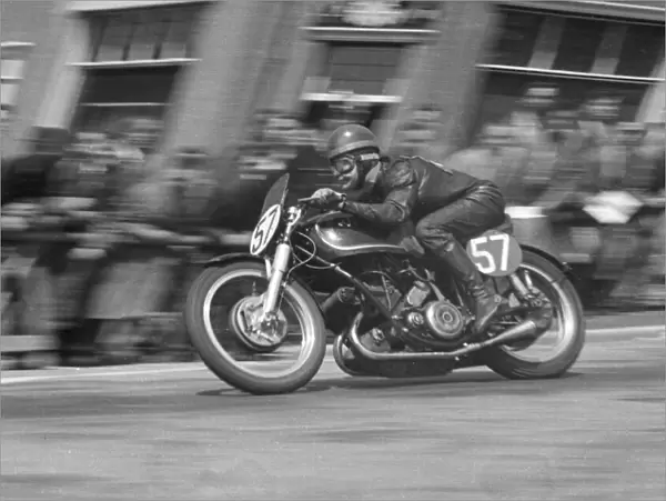 Rod Coleman (AJS Porcupine) 1953 Senior TT