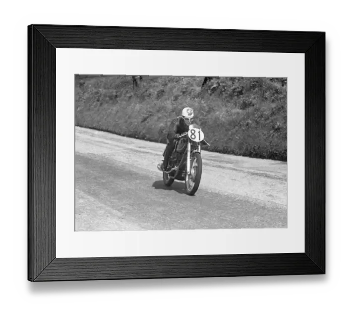 Framed Print : Henry Collier (AJS) 1954 Junior TT Framed Print : Henry Collier (AJS) 1954 Junior TT